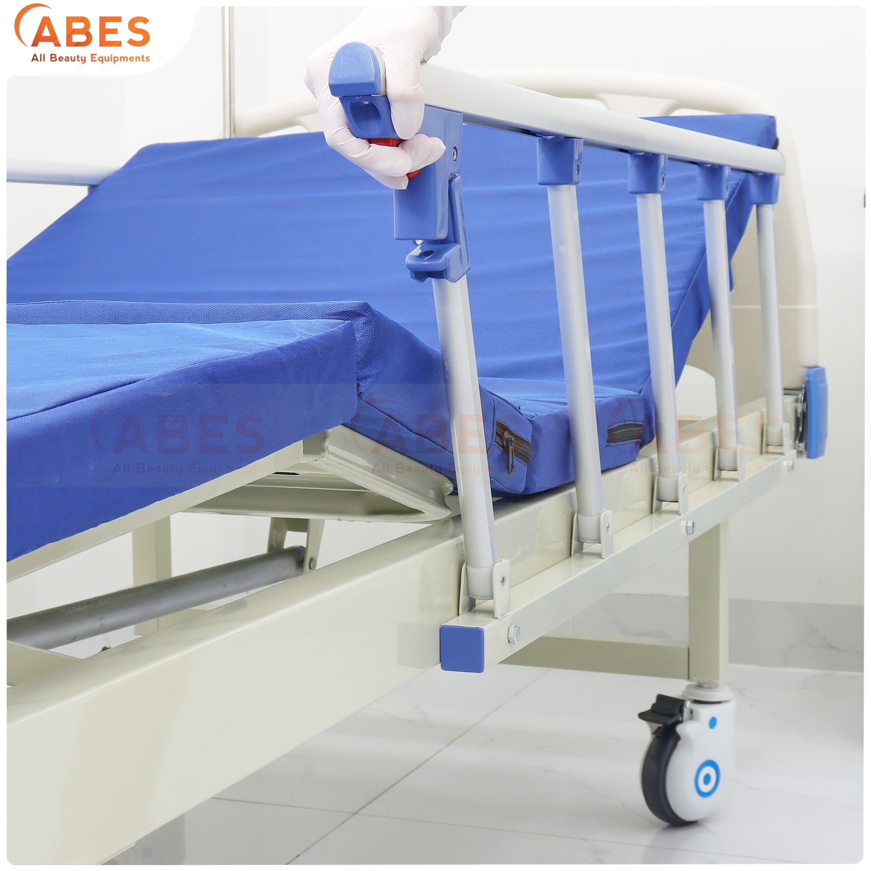 Giường bệnh nhân chỉnh cơ 1 tay quay Hi-MEC HMHB-1010