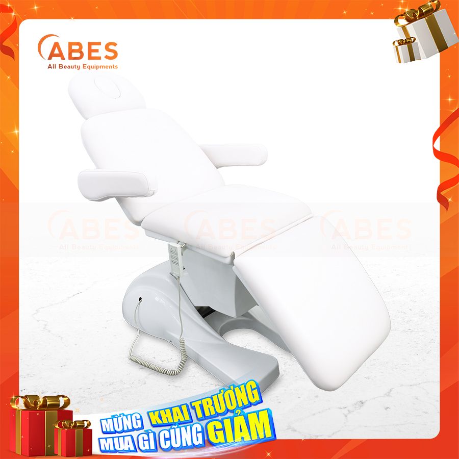 Giường phun xăm chỉnh điện cao cấp Hi-MEC HMBB 8040 trắng