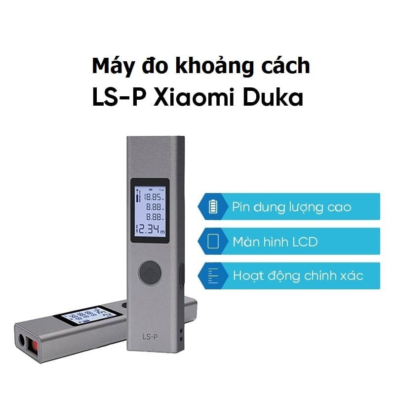 Máy đo khoảng cách Xiaomi Duka LSP tối đa 40m - Bảo hành 12 tháng