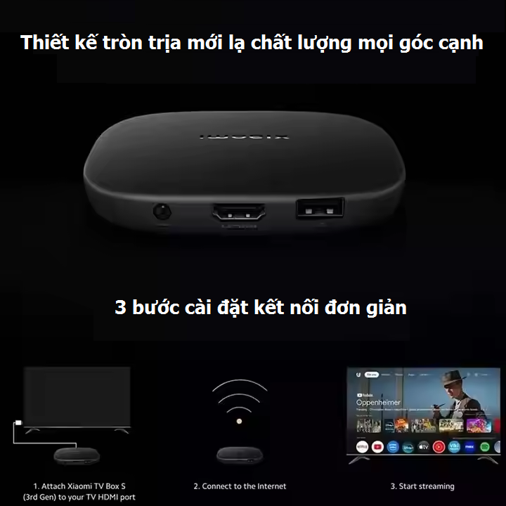 Mibox s 4k gen 3 Xiaomi Tivi box S 4K UHD MDZ-32-AA ( google TV), Android TV - Bản quốc tế