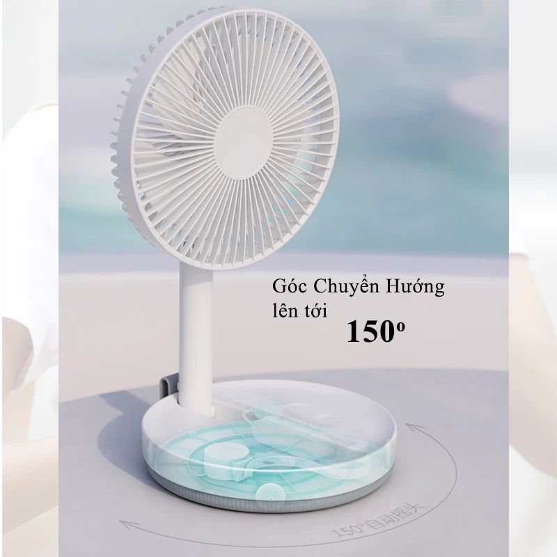 Quạt tích điện gấp gọn để bàn Guzi 3Life 008 pin 8000mAh - Bảo hành 12 tháng