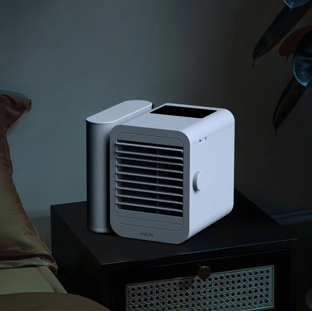 Quạt điều hòa để bàn mini miLife E15 quạt 12cm, 9 cánh, bình nước 1L - Bảo hành 12 tháng