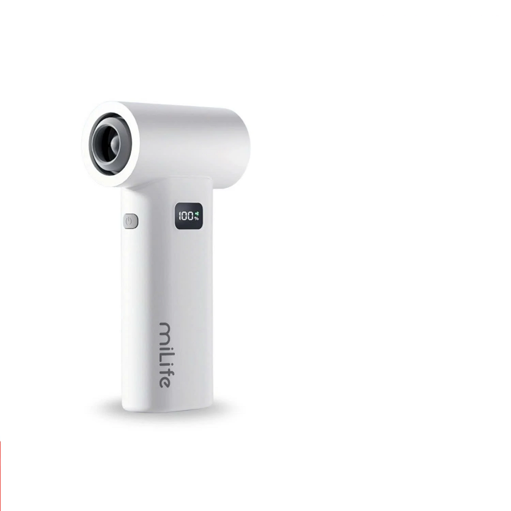 Quạt phản lực cầm tay đa năng miLife F1 pin 5000mAh - Tích hợp đầu hút có thể làm máy hút bụi đa năng