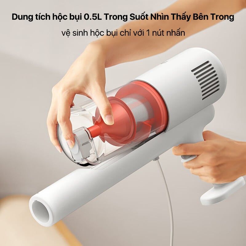 Máy hút bụi cầm tay có dây Xiaomi Mijia Gen 2 B205 New model B210 - Lực hút mạnh 16000Pa dây dài 5m
