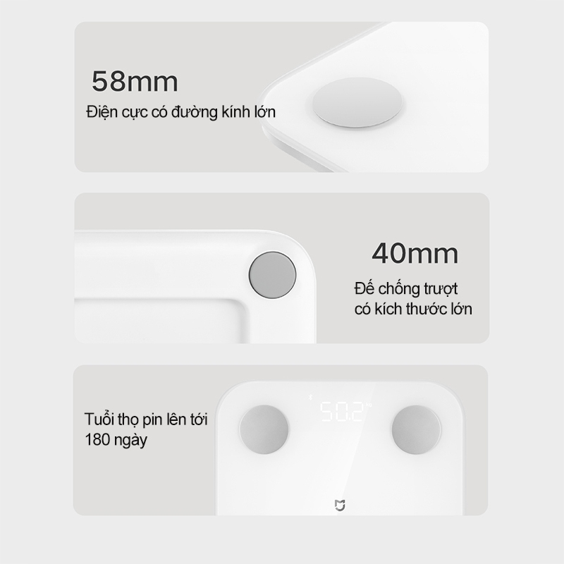 Cân điện tử thông minh Xiaomi Mijia S400 - Bảo hành 12 tháng