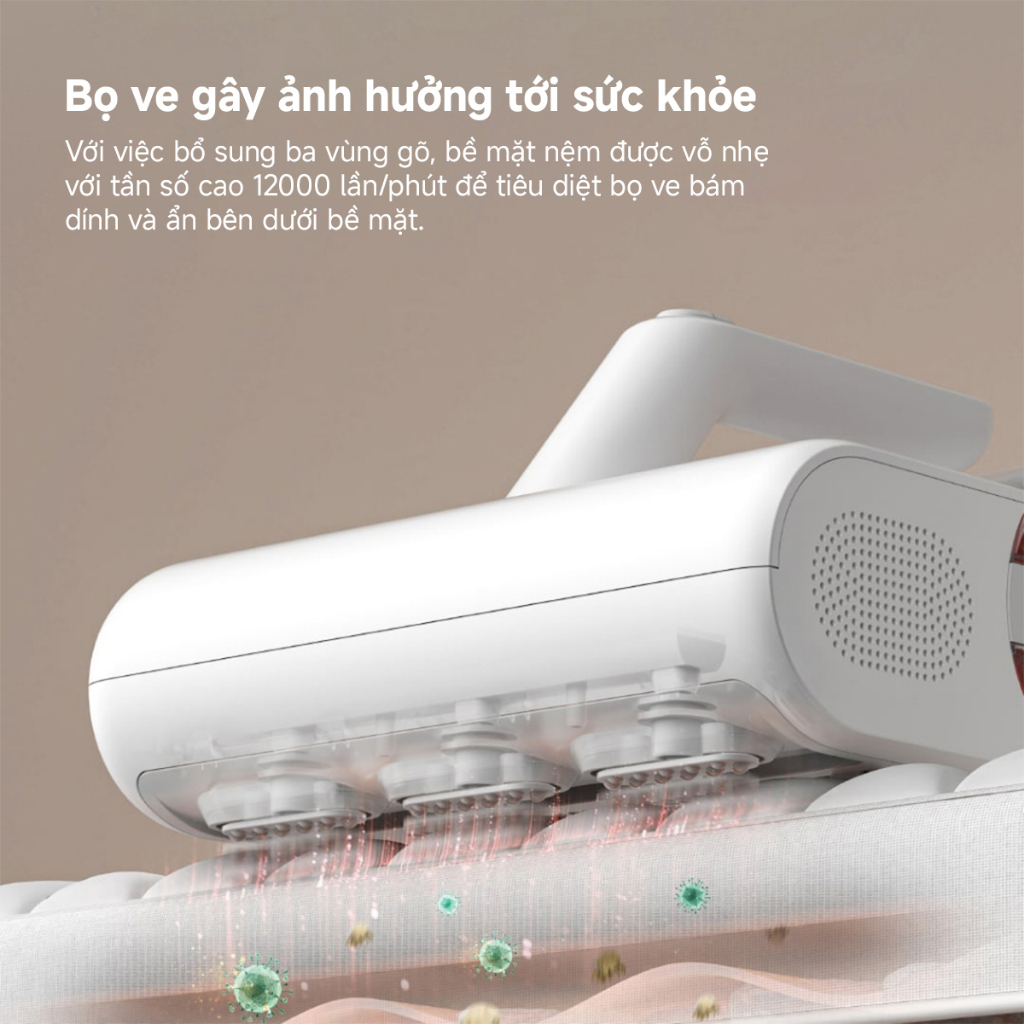 Máy hút bụi giường nệm diệt khuẩn UV Xiaomi Mijia Gen2 MJCMY02DY - Bảo hành 12 tháng