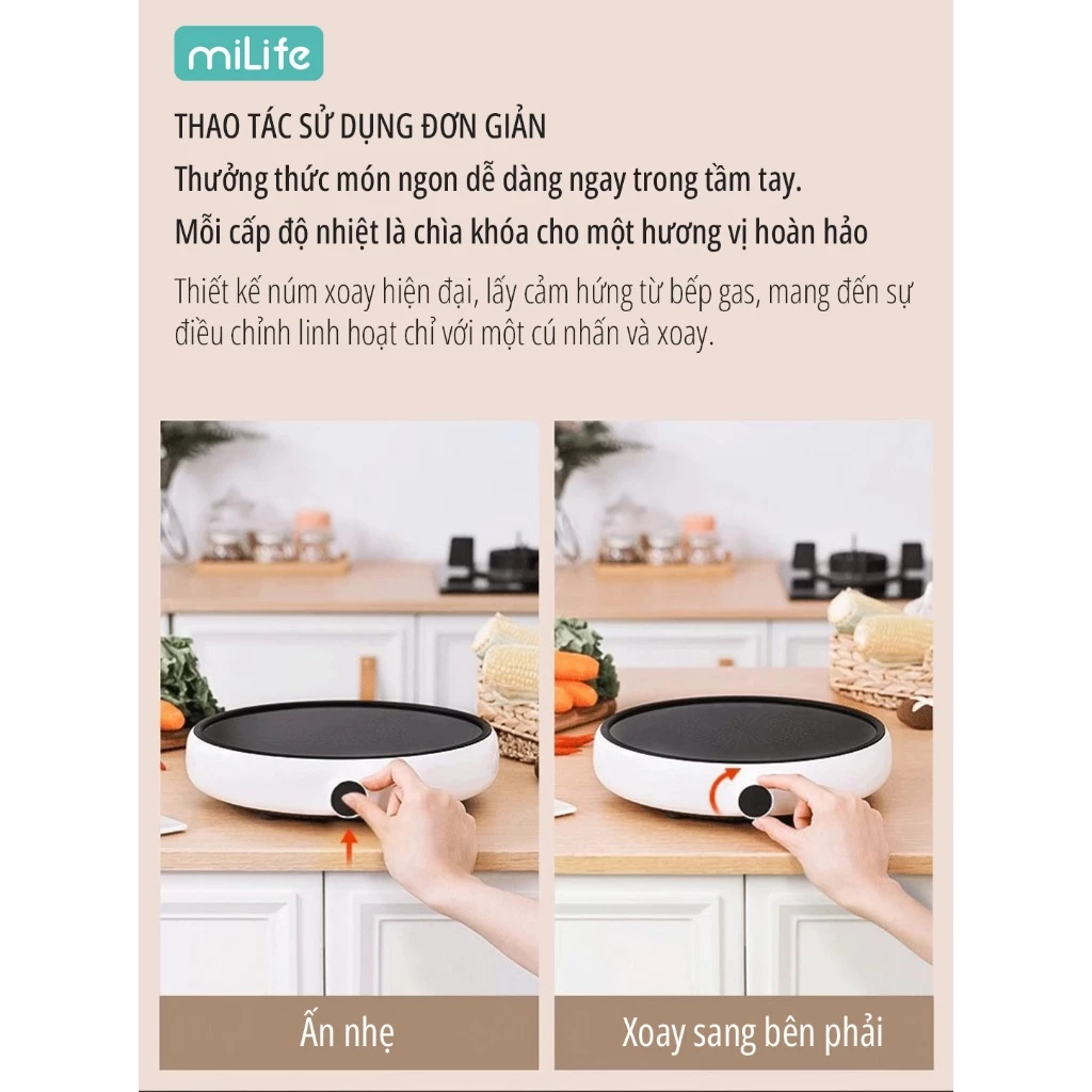 Bếp từ đơn 9 mức nhiệt Xiaomi miLife LFT-010 - Bảo hành 12 tháng
