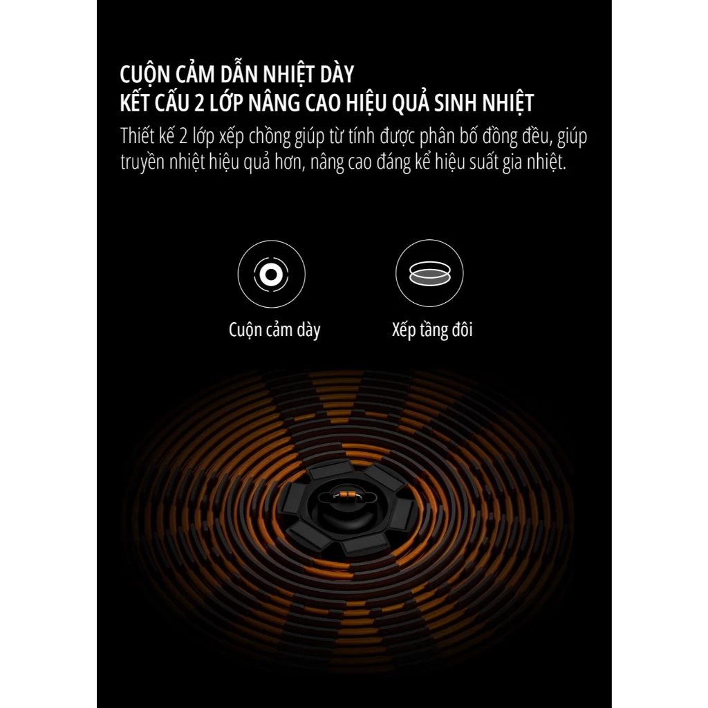 Bếp từ đơn 9 mức nhiệt Xiaomi miLife LFT-010 - Bảo hành 12 tháng