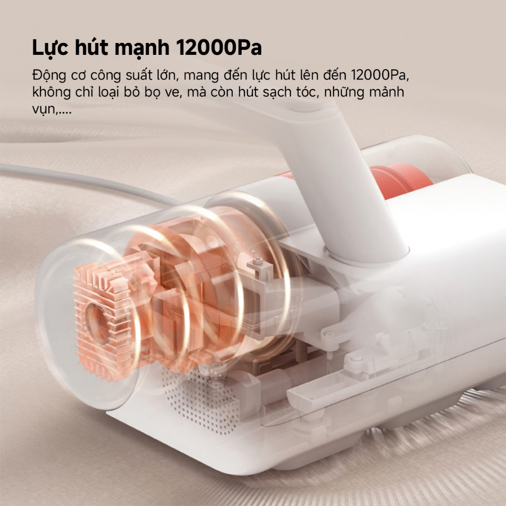 Máy hút bụi giường nệm diệt khuẩn UV Xiaomi Mijia Gen2 MJCMY02DY - Bảo hành 12 tháng