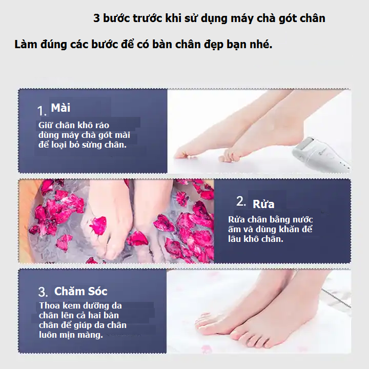 Máy chà gót chân Enchen OVIE ROCK tẩy tế bào chết, làm mềm sáng gót chân chuyên dụng tại nhà