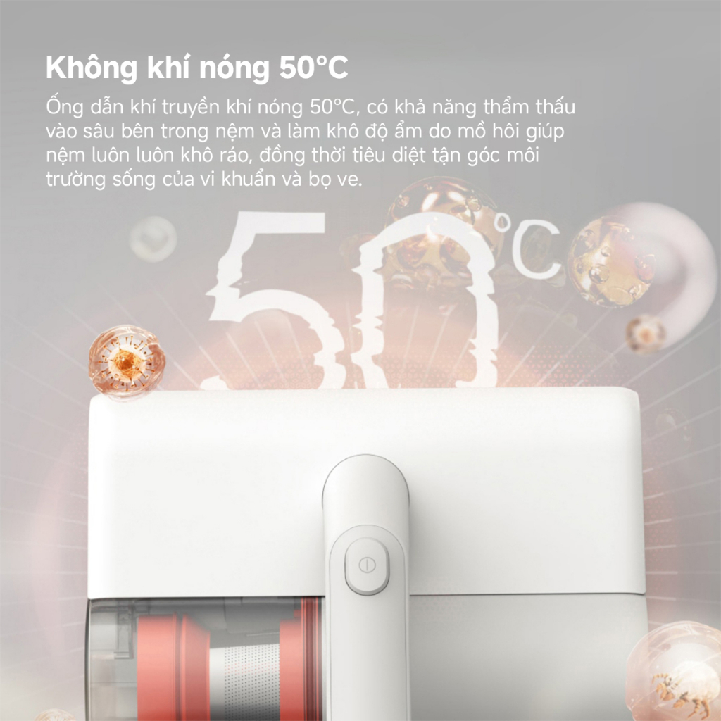 Máy hút bụi giường nệm diệt khuẩn UV Xiaomi Mijia Gen2 MJCMY02DY - Bảo hành 12 tháng