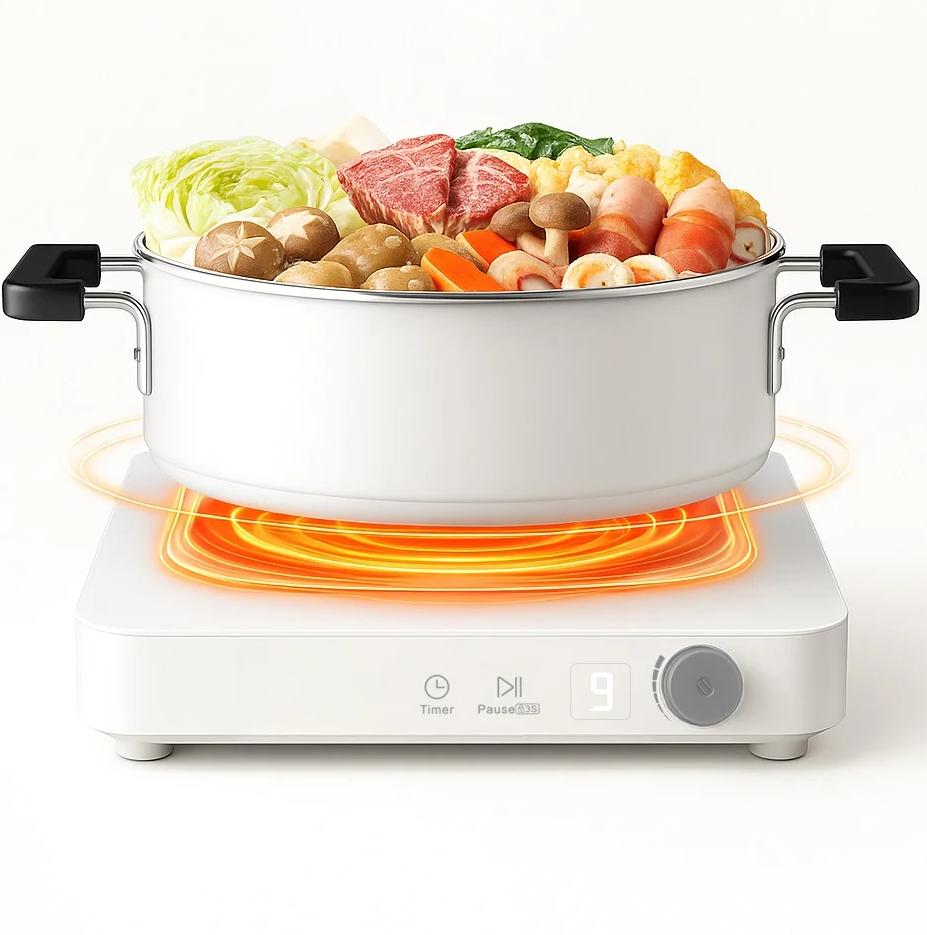 Bếp từ 10 mức nhiệt miLife Youth Lite N3 vuông công suất 2100W đun liu riu hẹn giờ tắt bếp - Bảo hành 12 tháng