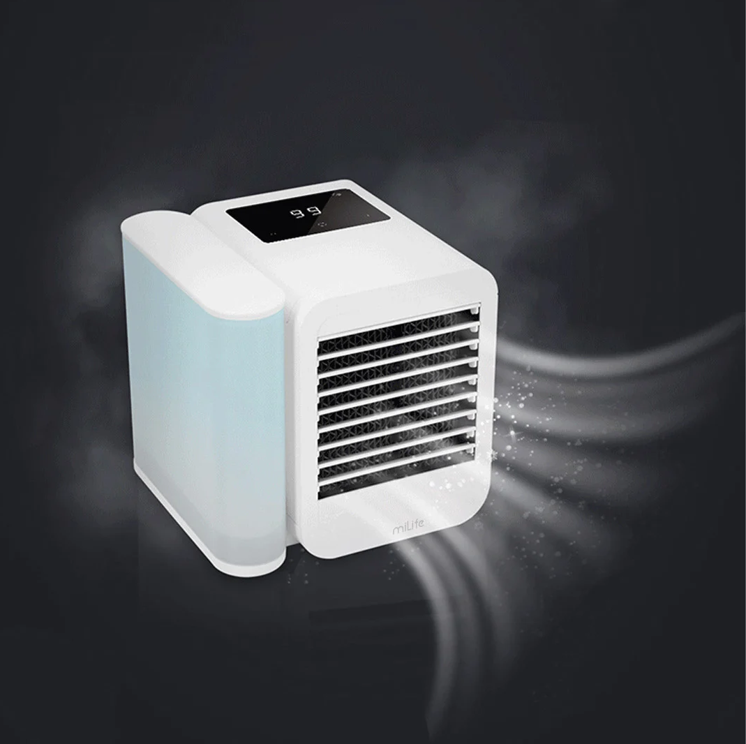 Quạt điều hòa để bàn mini miLife E15 quạt 12cm, 9 cánh, bình nước 1L / - Bảo hành 12 tháng