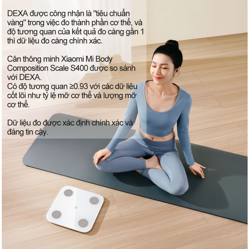 Cân điện tử thông minh Xiaomi Mijia S400 - Bảo hành 12 tháng