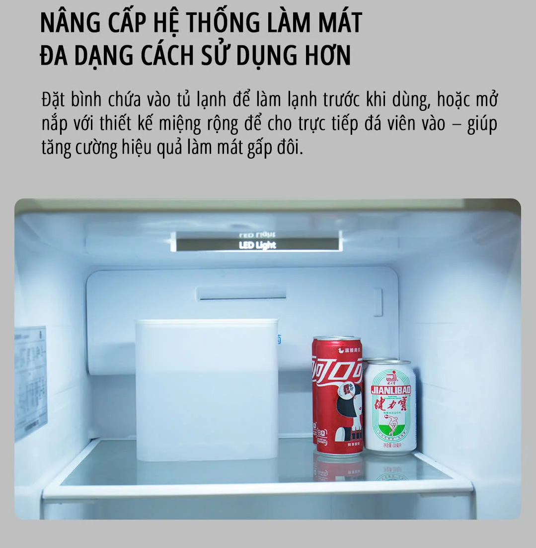 Quạt điều hòa để bàn mini miLife E15 quạt 12cm, 9 cánh, bình nước 1L - Bảo hành 12 tháng