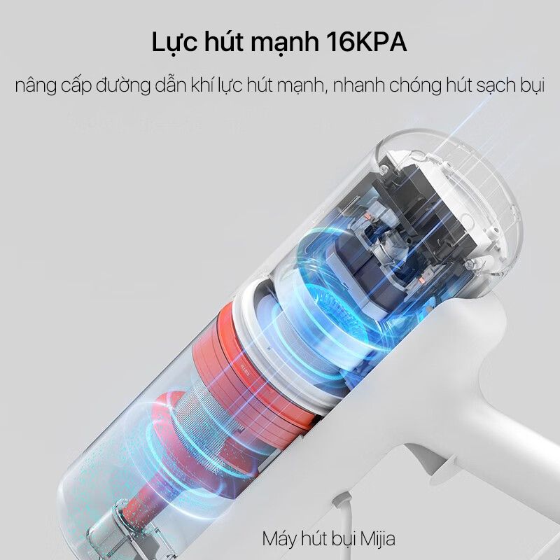 Máy hút bụi cầm tay có dây Xiaomi Mijia Gen 2 B205 New model B210 - Lực hút mạnh 16000Pa dây dài 5m