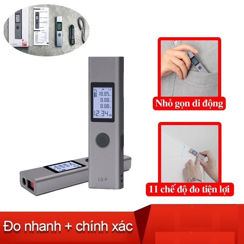 Máy đo khoảng cách Xiaomi Duka LSP tối đa 40m - Bảo hành 12 tháng