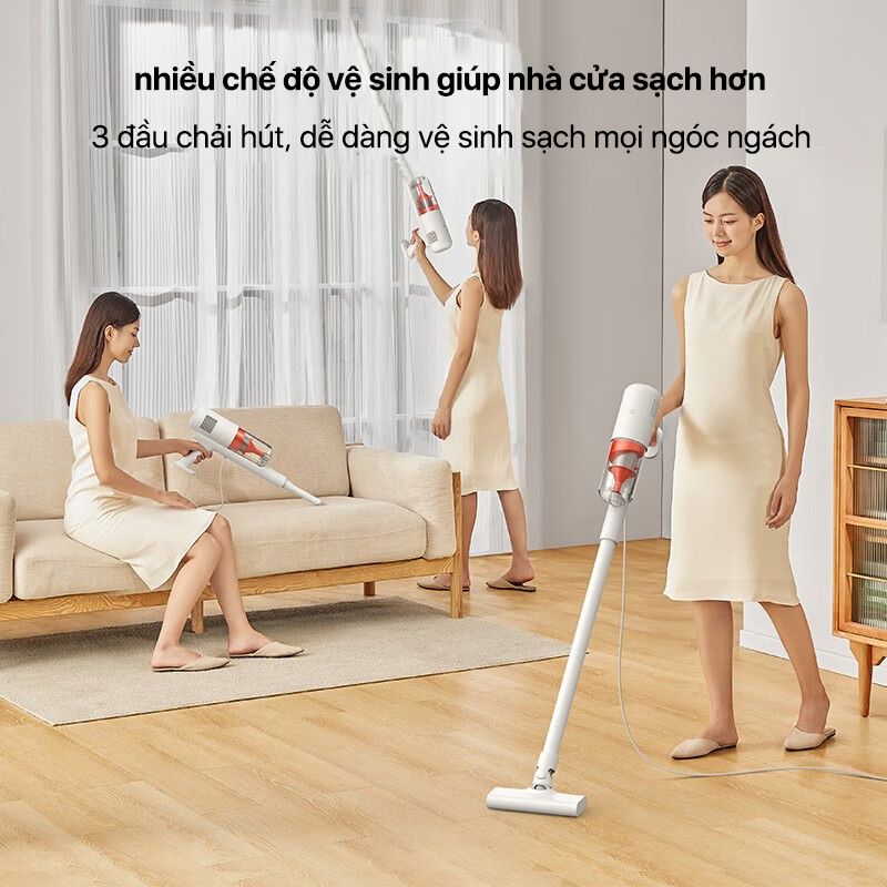 Máy hút bụi cầm tay có dây Xiaomi Mijia Gen 2 B205 New model B210 - Lực hút mạnh 16000Pa dây dài 5m