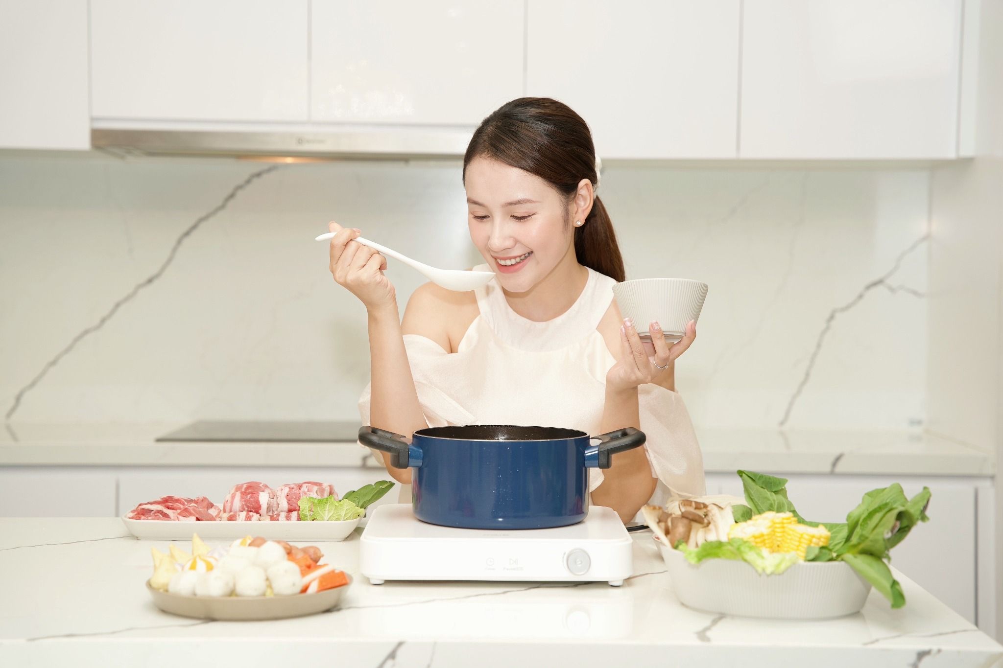 Bếp từ 10 mức nhiệt miLife Youth Lite N3 vuông công suất 2100W đun liu riu hẹn giờ tắt bếp - Bảo hành 12 tháng