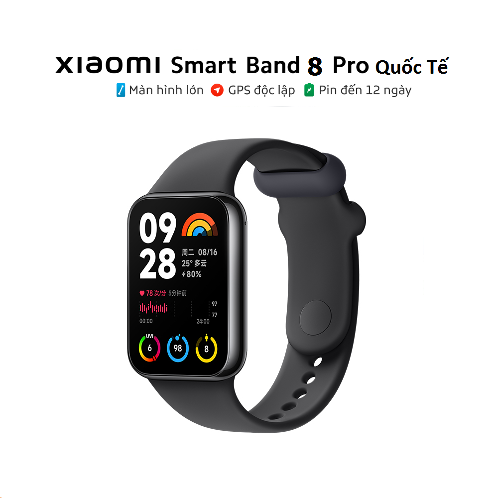 Vòng đeo tay thông minh Xioami Smart Band8 Pro - Mi Band 8 Pro bản quốc tế bảo hành 12 tháng