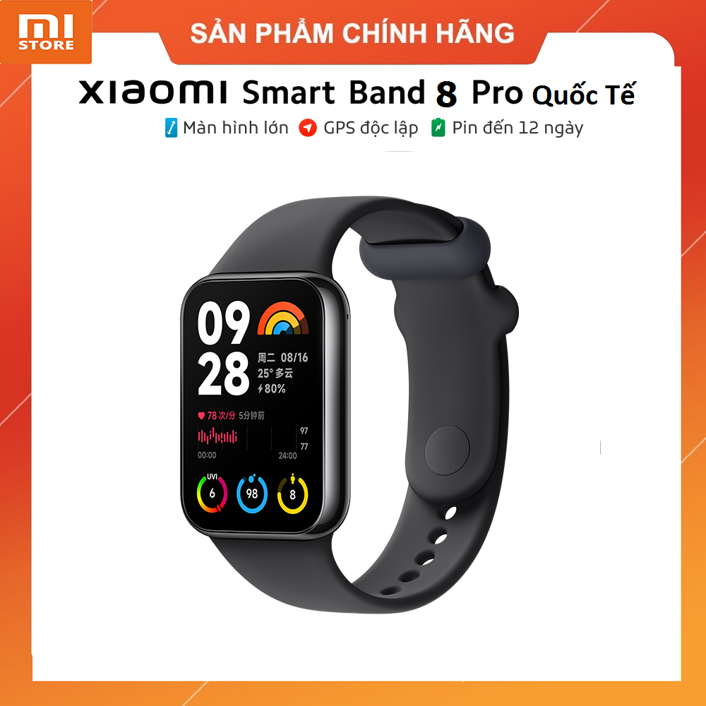 Vòng đeo tay thông minh Xioami Smart Band8 Pro - Mi Band 8 Pro bản quốc tế bảo hành 12 tháng