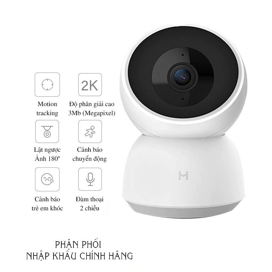 Camera giám sát ip xoay 360° Xiaomi Imilab A1 2k 1296p - Bản quốc tế bảo hành 12 tháng
