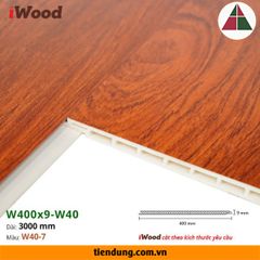 Tấm ốp phẳng iWood W400 (W400x9-W40-7)