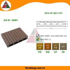 Sàn Gỗ Rỗng Ghép Hở Ngoài Trời ( Sàn Hồ Bơi ) SGR01