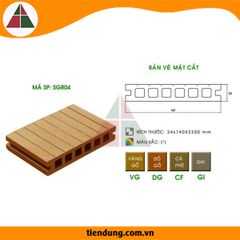 Sàn Gỗ Rỗng Ghép Hở Ngoài Trời ( Sàn Hồ Bơi ) SGR04