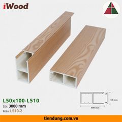 Thanh hộp gỗ nhựa iWood (L50x100-L510-2)