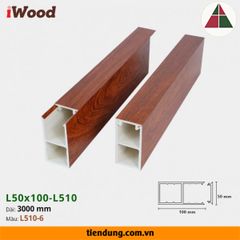 Thanh hộp gỗ nhựa iWood (L50x100-L510-6)