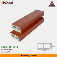 Thanh hộp gỗ nhựa iWood (L50x100-L510-6)