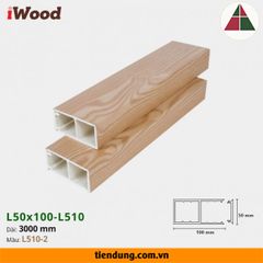 Thanh hộp gỗ nhựa iWood (L50x100-L510-2)