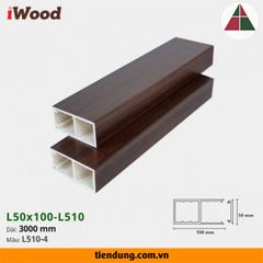 Thanh hộp gỗ nhựa iWood (L50x100-L510-4)