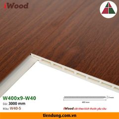 Tấm ốp phẳng iWood W400 (W400x9-W40-5)