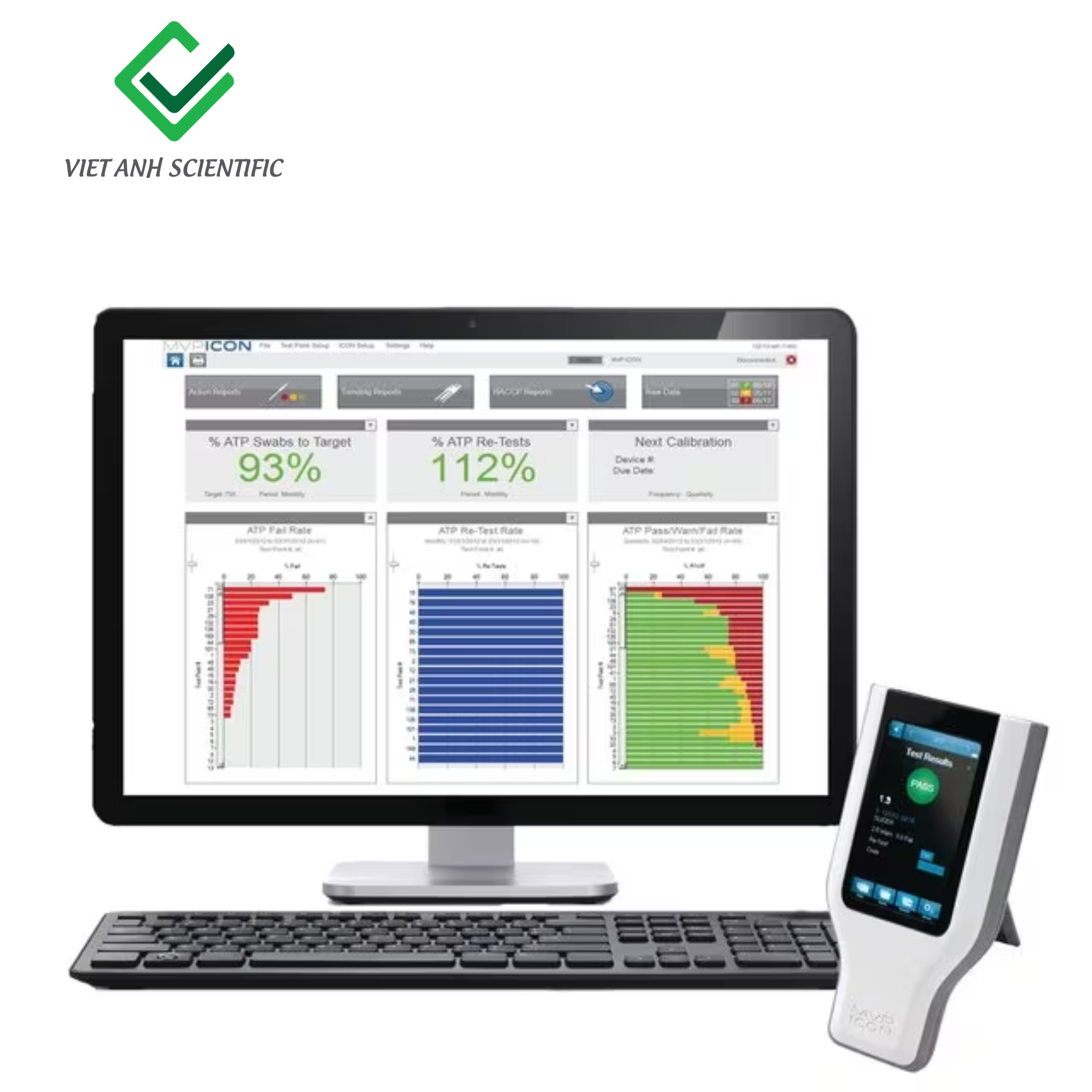  Máy đo ATP kiểm tra vệ sinh bề mặt - MVP ICON 