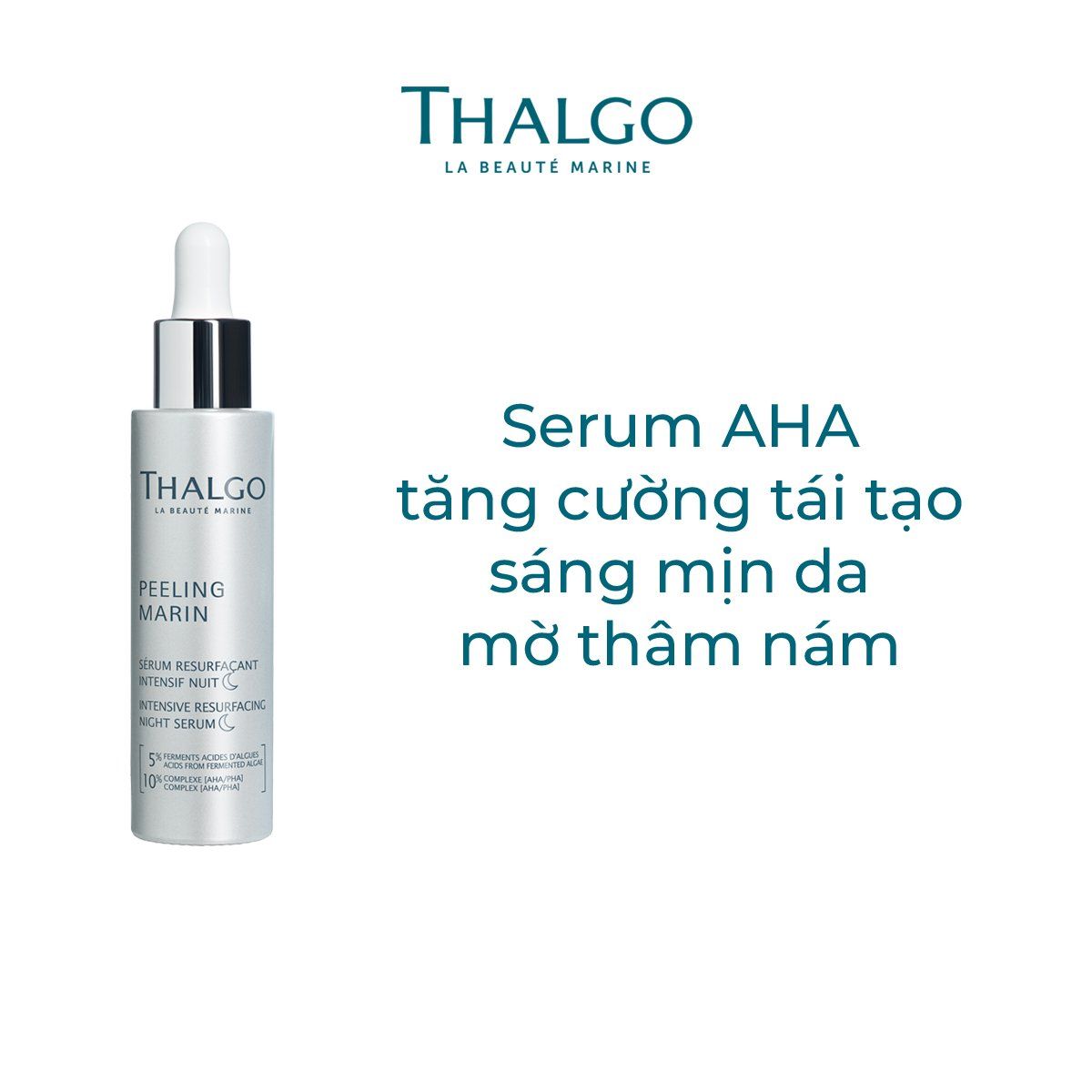 Serum AHA sáng mịn da, mờ thâm nám Intensive Resurfacing Night Serum