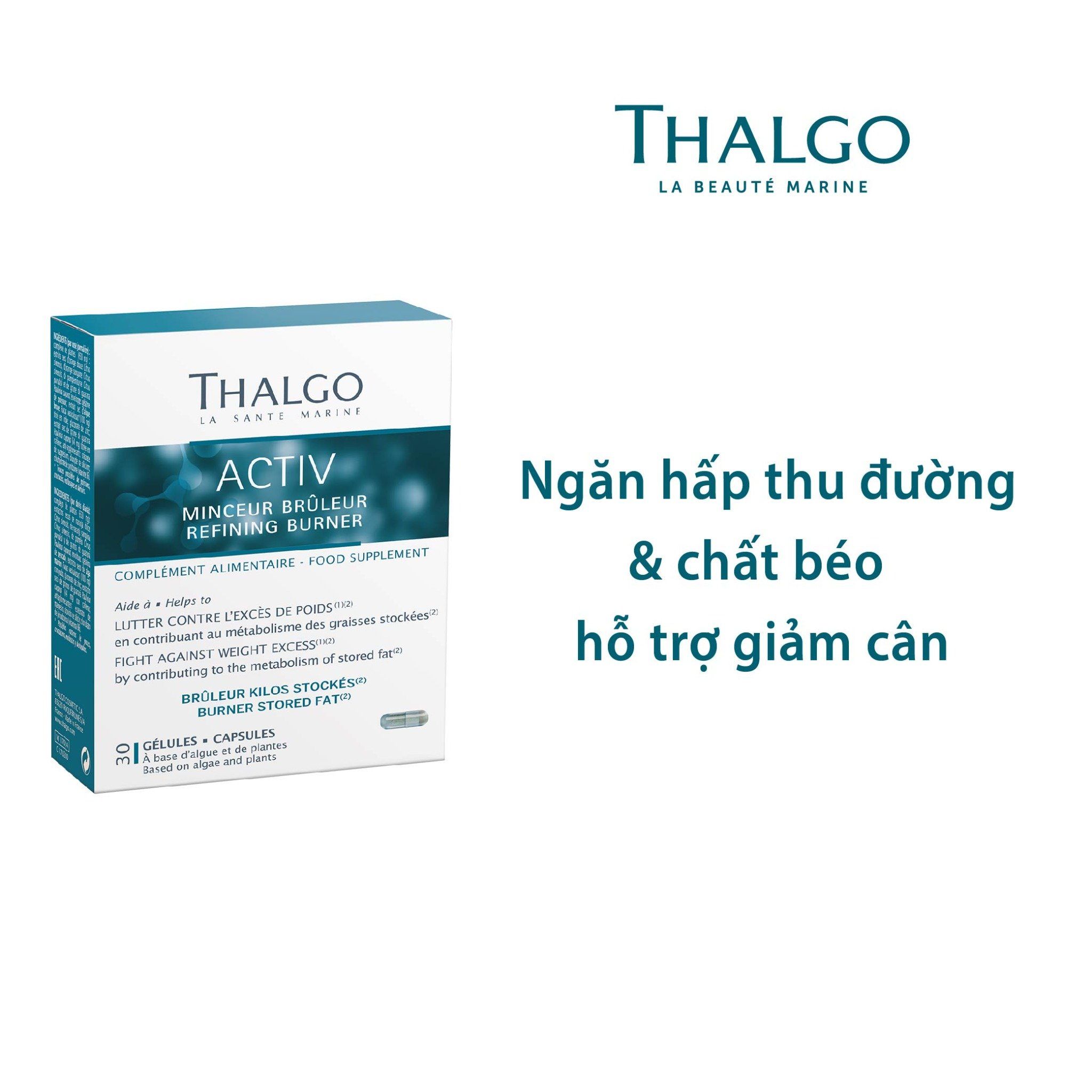 Thực phẩm hỗ trợ giảm hấp thu đường và chất béo Activ Refining Blocker