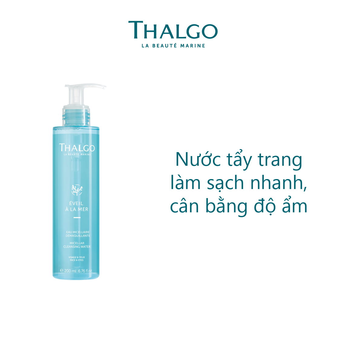 Nước rửa mặt, tẩy trang và cân bằng da Micellar Cleansing Water