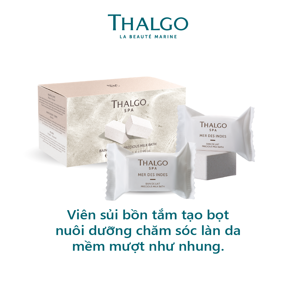 Viên sủi bồn tắm tạo bọt nuôi dưỡng chăm sóc làn da mềm mượt như nhung Precious Milk Bath