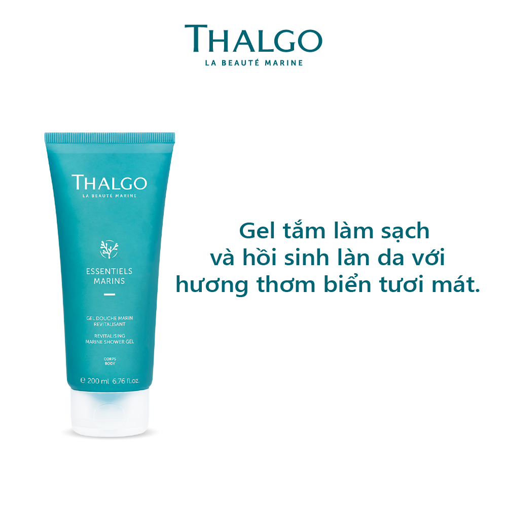 Gel tắm làm sạch và hồi sinh làn da với hương thơm biển tươi mát Revitalising Marine Shower Gel