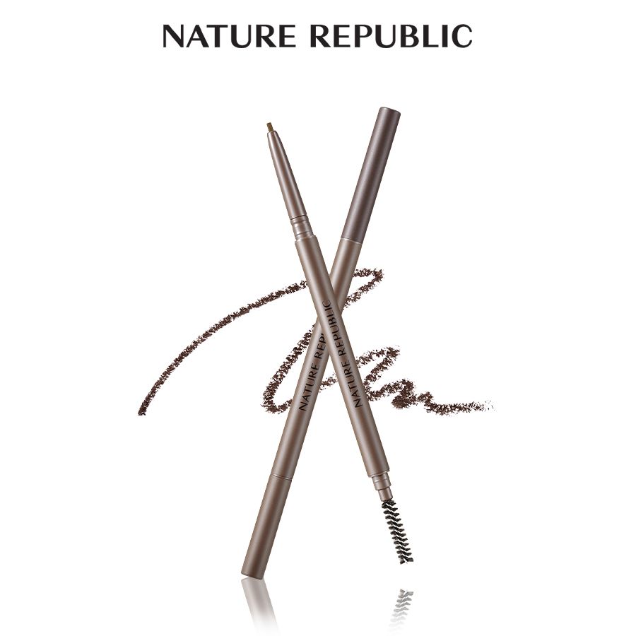 Nature Republic Chì kẻ mày Botanical Micro Slim Brow Pencil 0.08g