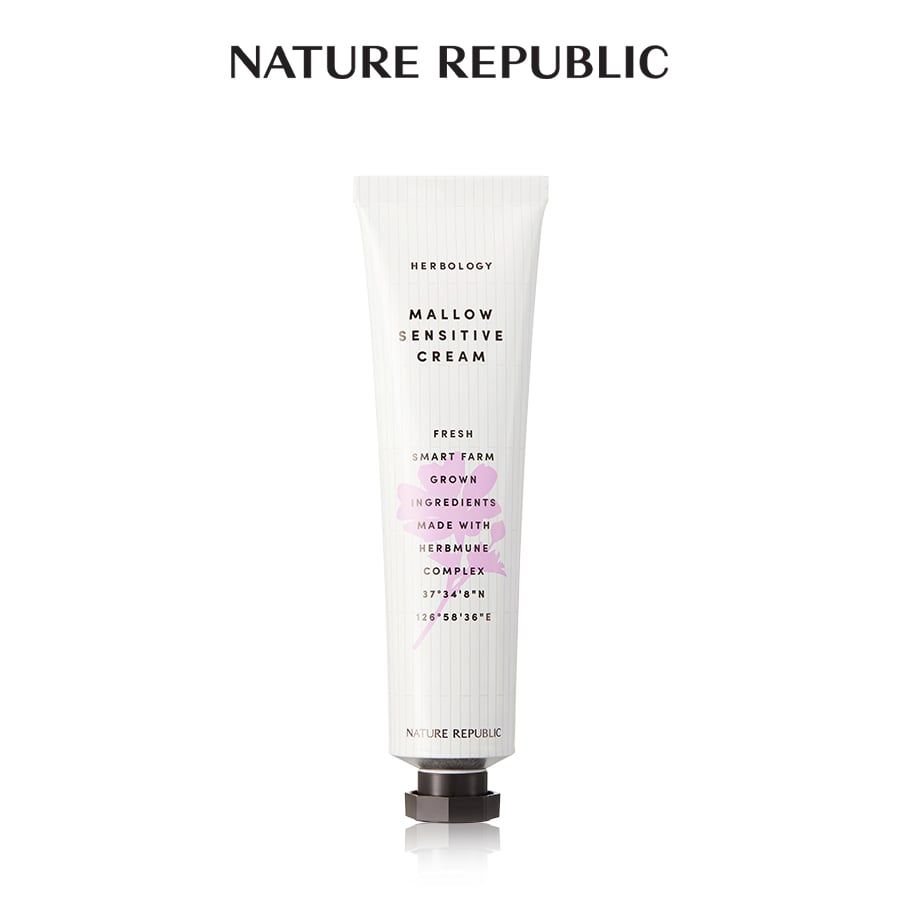 Kem dưỡng Nature Republic Herbology Mallow Sensitive Cream 70ml(date tháng 10.2025)