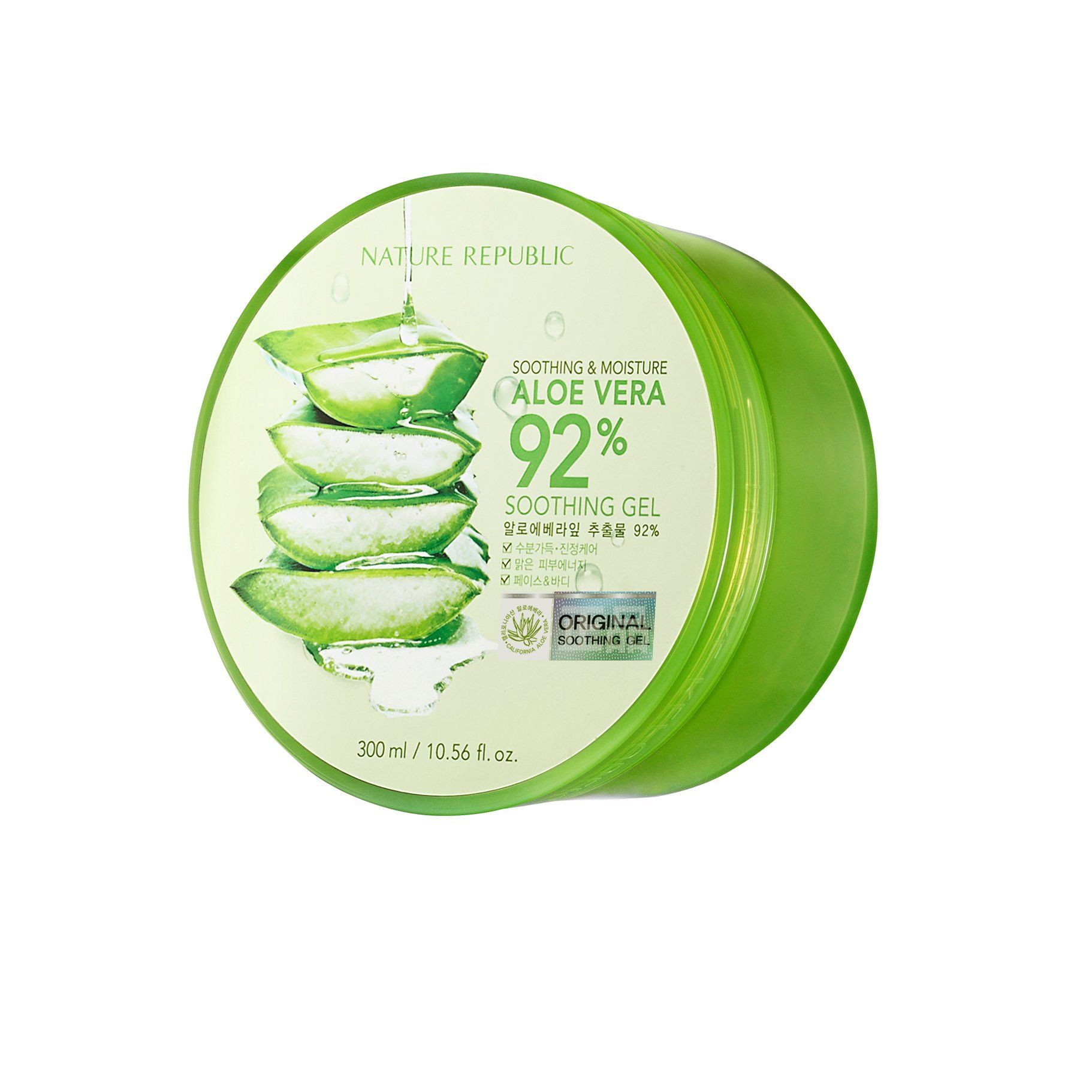 Gel nha đam dưỡng da Soothing & Moisture Aloe Vera 92% Soothing Gel 300ml