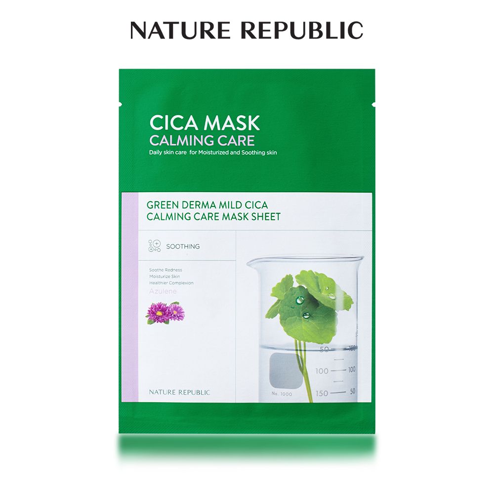 Mặt nạ Nature Republic Green Derma Mild Cica Calming Care Mask Sheet 25ml