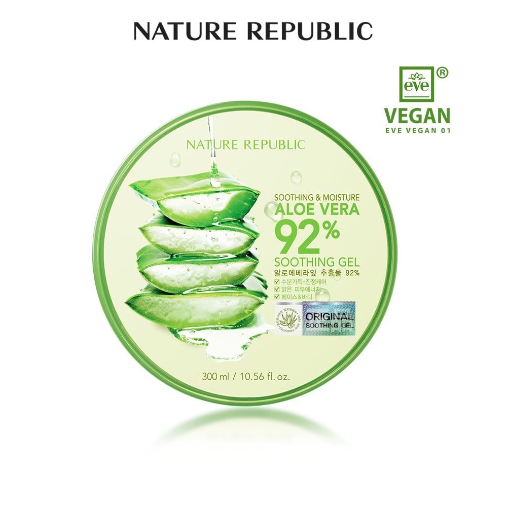 Gel nha đam dưỡng da Soothing & Moisture Aloe Vera 92% Soothing Gel 300ml