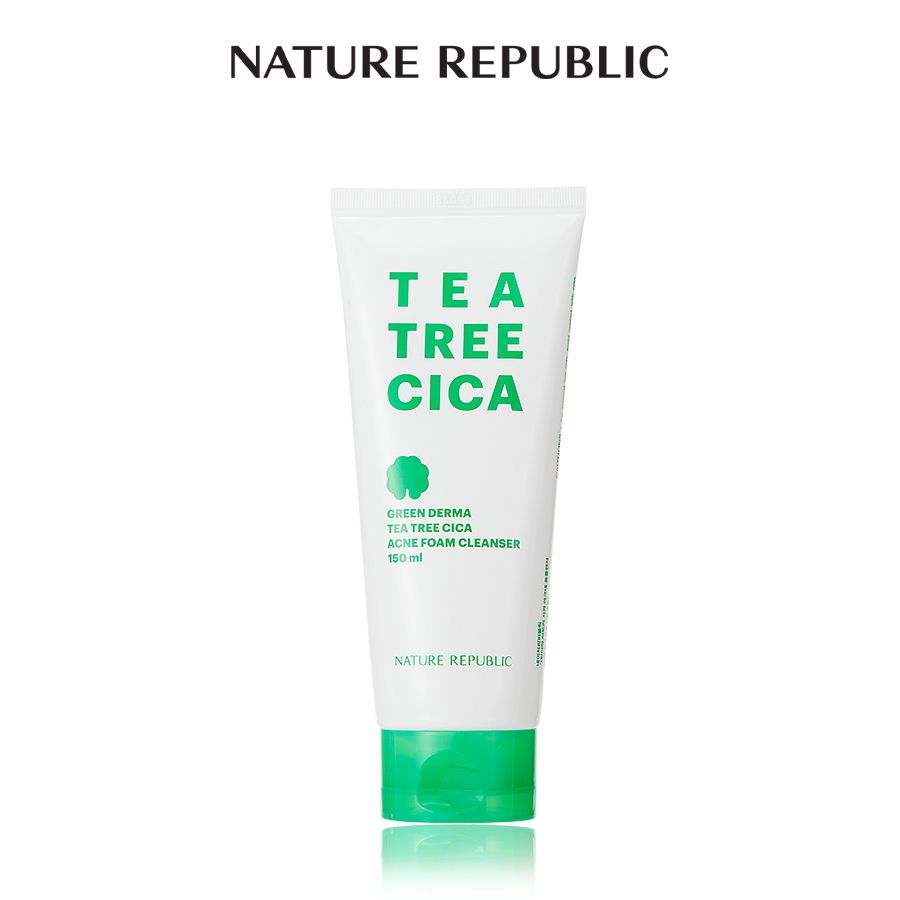 Sữa rửa mặt GREEN DERMA TEA TREE CICA FOAM CLEANSER 150ml