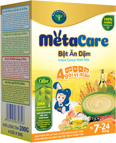 Bột ăn dặm MetaCare Hỗn hợp 4 vị mặn olive