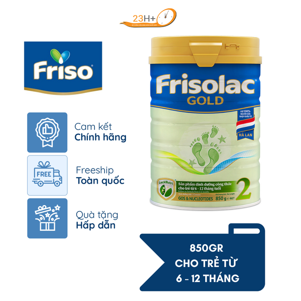 Sữa Bột Frisolac Gold 2 850g (Mới)