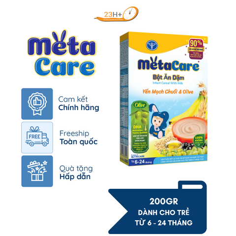 Bột ăn dặm MetaCare Yến mạch chuối & olive